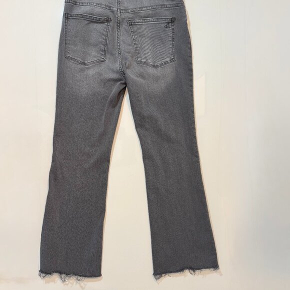 DL1961 Bridget Bootcut High Rise Instasculpt Crop Jeans in Overcast Raw, Size 27 - Picture 5 of 5